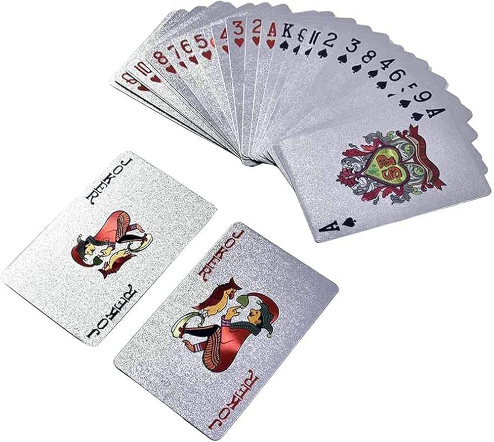 Silver Euro Playing poker Cards